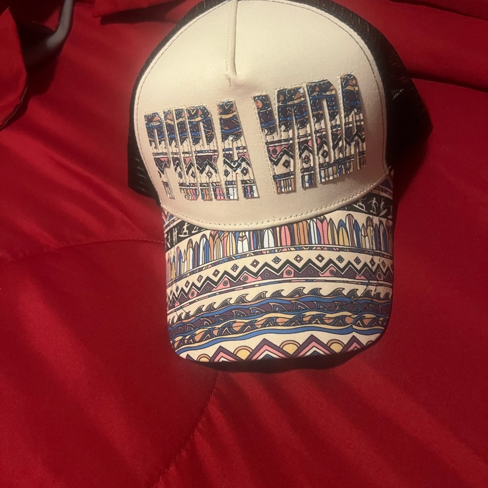 Pura Vida Costa Rica Hang Loose Surf Mesh Snapback Baseball Hat